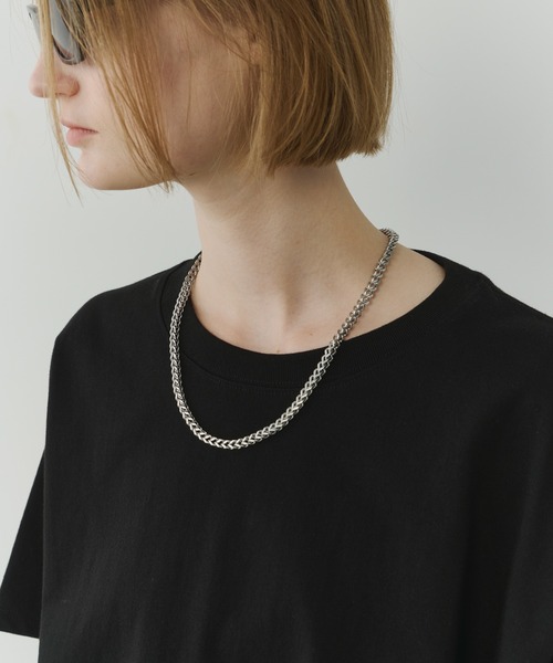 AFF AIVER（エイエフエフアイバー）の「AFF AIVER　サージカルキューブチェーンネックレス（ネックレス・メンズ・シルバー・MEDIUM/LARGE）」の4枚目の写真