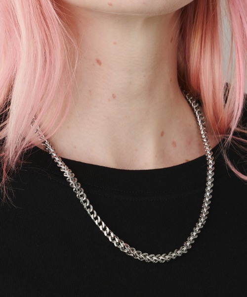 AFF AIVER サージカルキューブチェーンネックレス（ネックレス）｜AFF