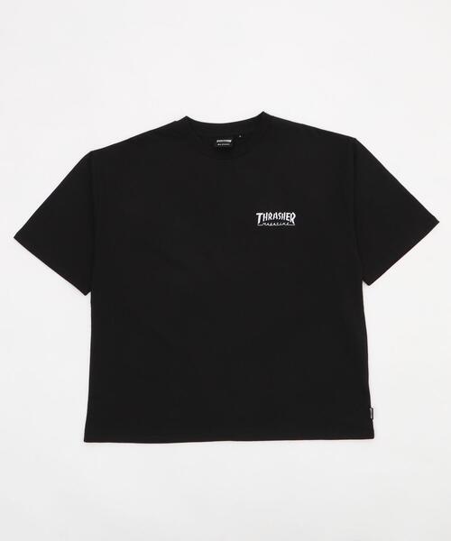 THRASHER(スラッシャー)の「WEGO/THRASHER FRAME LOGO T(Tシャツ/カットソー・メンズ・ホワイト/ブラック・LARGE/MEDIUM)」の2枚目の写真
