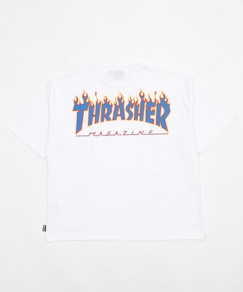 THRASHER(スラッシャー)の「WEGO/THRASHER FRAME LOGO T(Tシャツ/カットソー・メンズ・ホワイト/ブラック・LARGE/MEDIUM)」の3枚目の写真