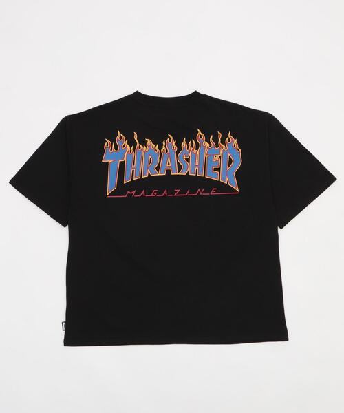 THRASHER(スラッシャー)の「WEGO/THRASHER FRAME LOGO T(Tシャツ/カットソー・メンズ・ホワイト/ブラック・LARGE/MEDIUM)」の4枚目の写真