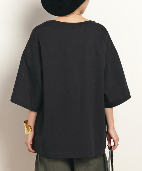 AP STUDIO(エーピーストゥディオ)の「【TEURN STUDIOS/ターンスタジオ】Oversized cotton t-shirt(Tシャツ/カットソー・レディース・ブラック/ホワイト・FREE)」の9枚目の写真