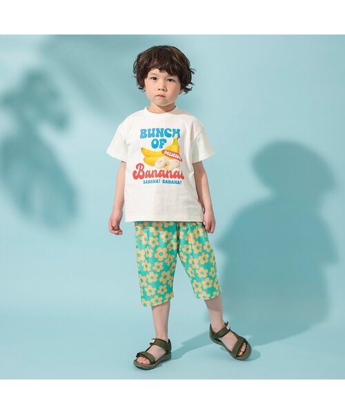 BREEZE(ブリーズ)の「【着心地さらっと】総柄サマーパンツ7分丈_サマーエール(その他パンツ・キッズ・ブルー/クリーム/オフホワイト/ブラック/エメラルド/グリーン/ピンク/ベージュ/ライトインディゴブルー/ミント/ネイビー・100/80/90/110/120/130)」の21枚目の写真