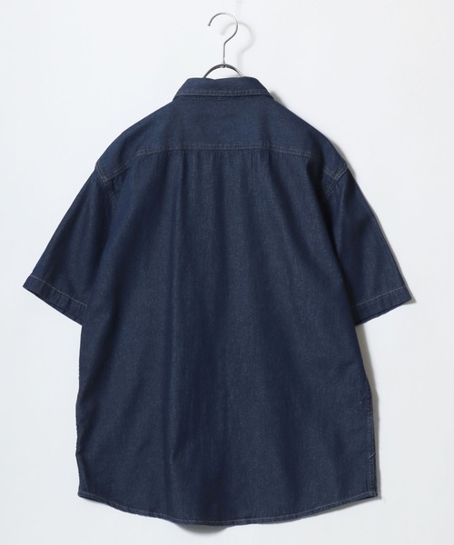 MARUKAWA(マルカワ)の「2026SS DENIM WORK SHIRTS デニム S/S ワークシャツ レディース メンズ(シャツ/ブラウス・メンズ・ネイビー/サックスブルー・LL/M/L)」の6枚目の写真