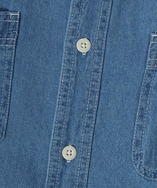 MARUKAWA(マルカワ)の「2026SS DENIM WORK SHIRTS デニム S/S ワークシャツ レディース メンズ(シャツ/ブラウス・メンズ・ネイビー/サックスブルー・LL/M/L)」の10枚目の写真