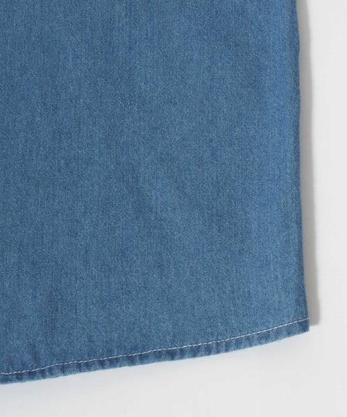 MARUKAWA(マルカワ)の「2026SS DENIM WORK SHIRTS デニム S/S ワークシャツ レディース メンズ(シャツ/ブラウス・メンズ・ネイビー/サックスブルー・LL/M/L)」の12枚目の写真