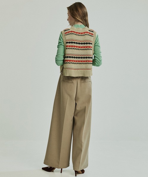 セール】ボーダーメッシュニットベスト（ベスト）｜PUBLIC TOKYO