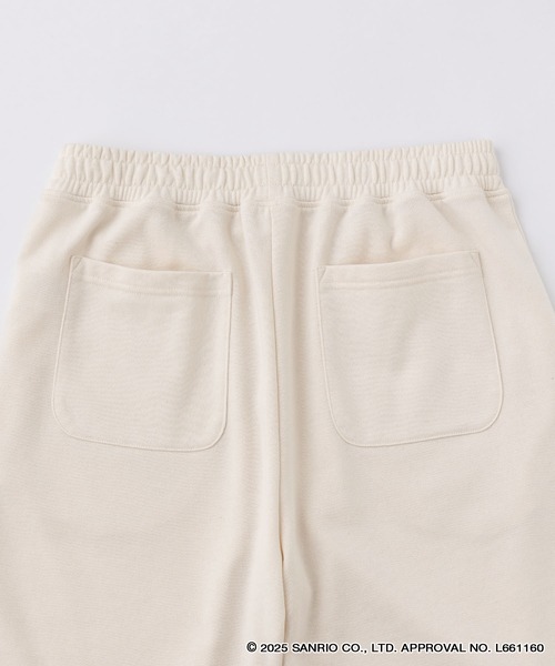 sanrio（サンリオ）の「【Sanrio】サンリオ 別注セットアップ キティ/マイメロ/クロミ ワンポイント刺繍 半袖プルオーバースウェット＆ショートパンツ（ルームウェア/パジャマ・レディース・オートミール/スミクロ/ピンク/オフホワイト・L/M）」の17枚目の写真