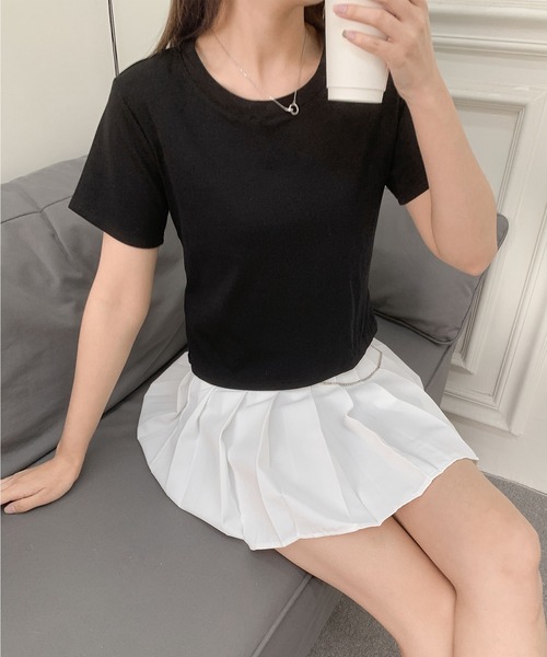 Jasmine Grandiflorum(ジャスミングランディフローラム)の「【Jasmine】ベーシックバックオープントップス (SS)(その他トップス・レディース・ピンク/ブラック/ホワイト・FREE)」の5枚目の写真