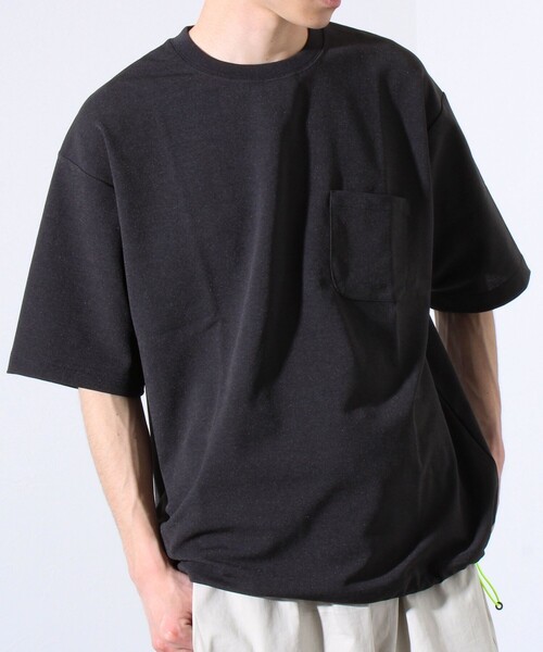 GLOSTER(グロスター)の「”速乾性・ストレッチ性・抗ピリング性・耐洗濯性” PERFECTEX ハイツイスト カノコTシャツ(Tシャツ/カットソー・メンズ・ネイビー/グレイッシュブルー/チャコールグレー・S/M/L)」の2枚目の写真