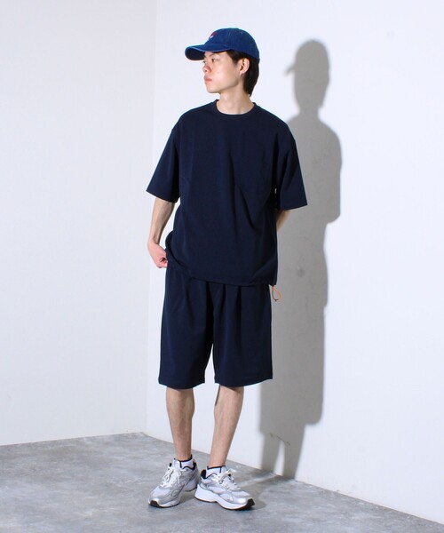 GLOSTER(グロスター)の「”速乾性・ストレッチ性・抗ピリング性・耐洗濯性” PERFECTEX ハイツイスト カノコTシャツ(Tシャツ/カットソー・メンズ・ネイビー/グレイッシュブルー/チャコールグレー・S/M/L)」の7枚目の写真