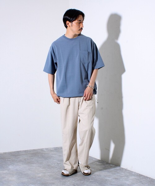 GLOSTER(グロスター)の「”速乾性・ストレッチ性・抗ピリング性・耐洗濯性” PERFECTEX ハイツイスト カノコTシャツ(Tシャツ/カットソー・メンズ・ネイビー/グレイッシュブルー/チャコールグレー・S/M/L)」の20枚目の写真