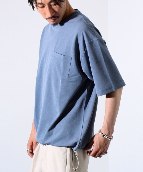 GLOSTER(グロスター)の「”速乾性・ストレッチ性・抗ピリング性・耐洗濯性” PERFECTEX ハイツイスト カノコTシャツ(Tシャツ/カットソー・メンズ・ネイビー/グレイッシュブルー/チャコールグレー・S/M/L)」の18枚目の写真