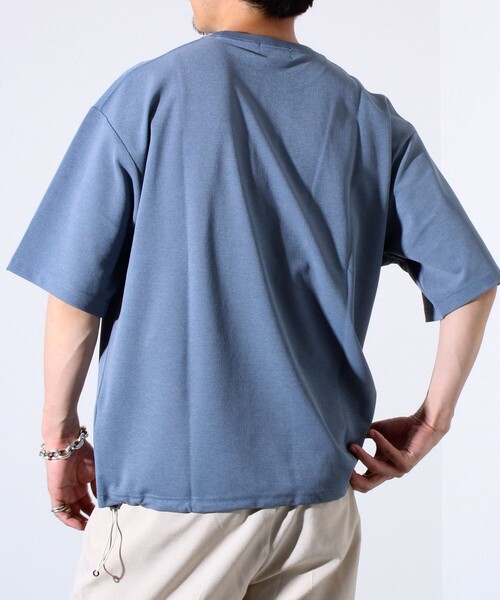 GLOSTER(グロスター)の「”速乾性・ストレッチ性・抗ピリング性・耐洗濯性” PERFECTEX ハイツイスト カノコTシャツ(Tシャツ/カットソー・メンズ・ネイビー/グレイッシュブルー/チャコールグレー・S/M/L)」の17枚目の写真