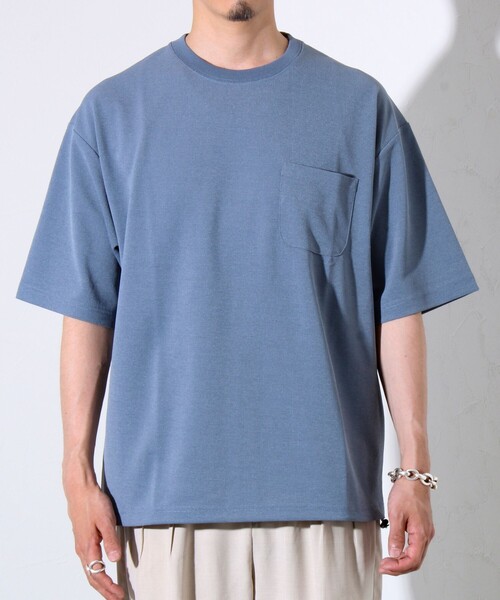 GLOSTER(グロスター)の「”速乾性・ストレッチ性・抗ピリング性・耐洗濯性” PERFECTEX ハイツイスト カノコTシャツ(Tシャツ/カットソー・メンズ・ネイビー/グレイッシュブルー/チャコールグレー・S/M/L)」の10枚目の写真