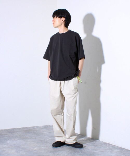 GLOSTER(グロスター)の「”速乾性・ストレッチ性・抗ピリング性・耐洗濯性” PERFECTEX ハイツイスト カノコTシャツ(Tシャツ/カットソー・メンズ・ネイビー/グレイッシュブルー/チャコールグレー・S/M/L)」の9枚目の写真