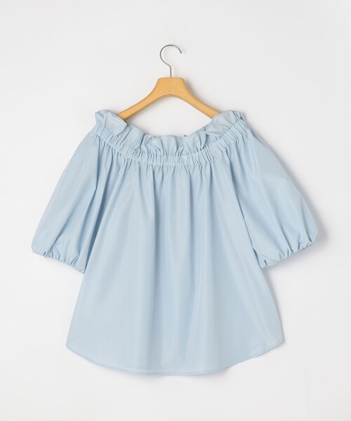 NOLLEY’S Sophi（ノーリーズソフィ）の「タフタオフショル2WAYブラウス（シャツ/ブラウス・レディース・ブラック/サックスブルー/グレイッシュベージュ・38）」の20枚目の写真