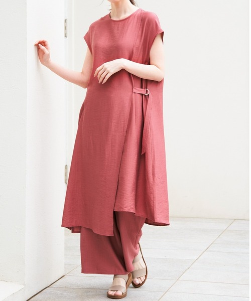 セール】【2点セット】冷感スラブワンピースセットアップ（ワンピース
