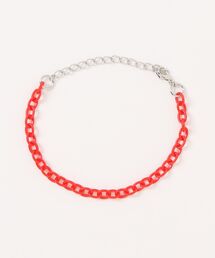ankoROCK（アンコロック）の「an meets zakka 【COMONONOSA(コモノノサ) 】OMOCHA CHAIN(オモチャチェーン) ブレスレット - スリム -（ブレスレット・メンズ・レッド系）」