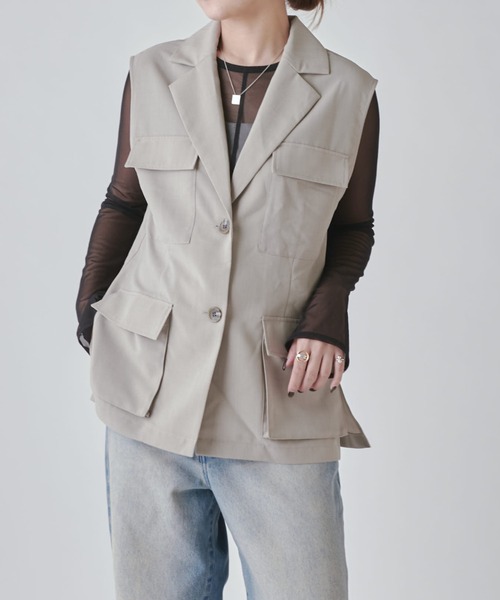ベスト・ジレ LIU JO DOUBLE BREAST VEST Women's Waistcoats | LIU JO Online Store