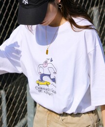 GLOSTER | イラストレーター【ogwillust/オガワナツミ】 コラボ プリントTシャツ(Tシャツ/カットソー)