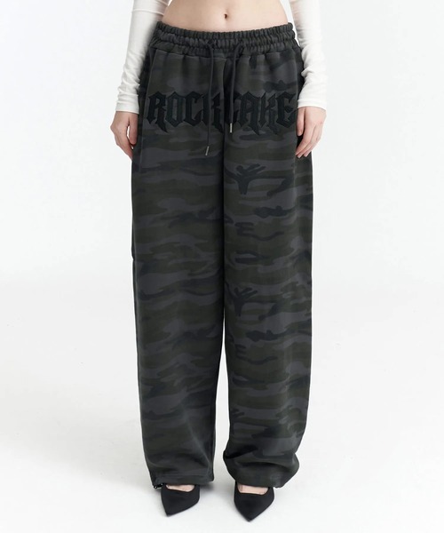 [ROCKCAKE] Camo l Graphics Pants /追跡付 MUSINSA公式 | ROCKCAKE Camo Metal Graphics Pants - Gray