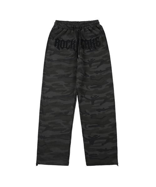 パンツ ROCKCAKE Camo l Graphics Pants Black RC23PT00440 セール】【日本未発売/WEB限定】ROCKCAKE(ロックケーキ)/ワイド