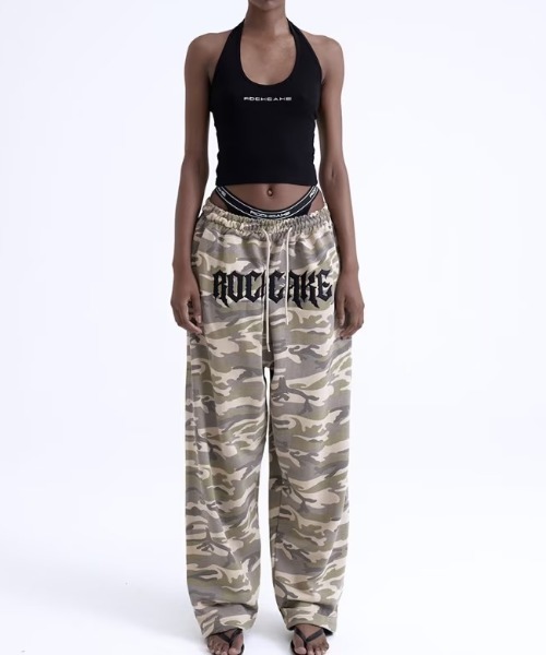 ☆人気☆【ROCKCAKE】☆Half Crystal Jogger Pants☆ セール】【日本未発売/WEB限定】ROCKCAKE(ロックケーキ)/ワイド