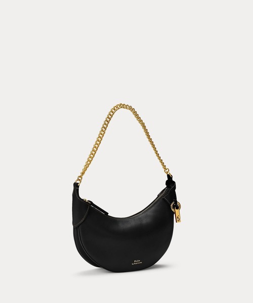POLO RALPH LAUREN(ポロ ラルフ ローレン)の「Polo ID レザー ミニ チェーン バッグ(ショルダーバッグ・レディース・ブラック系1・ONE)」の5枚目の写真