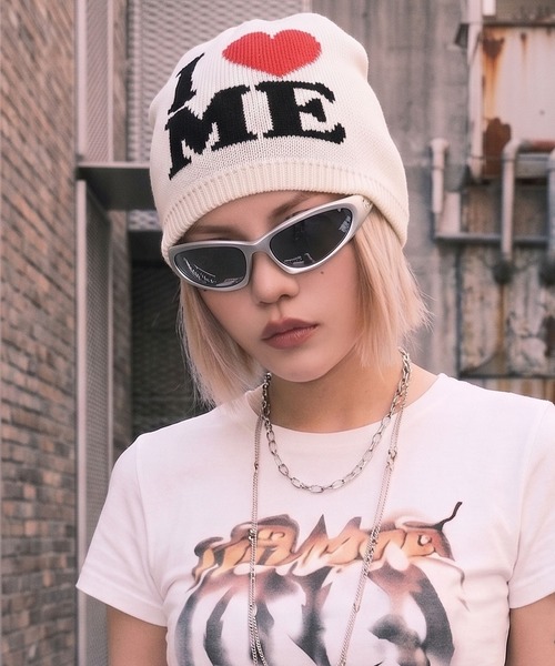 SPINNS(スピンズ)の「ニットキャップ/ I LOVE ME(ニットキャップ/ビーニー・メンズ・ホワイト/ブラック・ONESIZE)」の3枚目の写真
