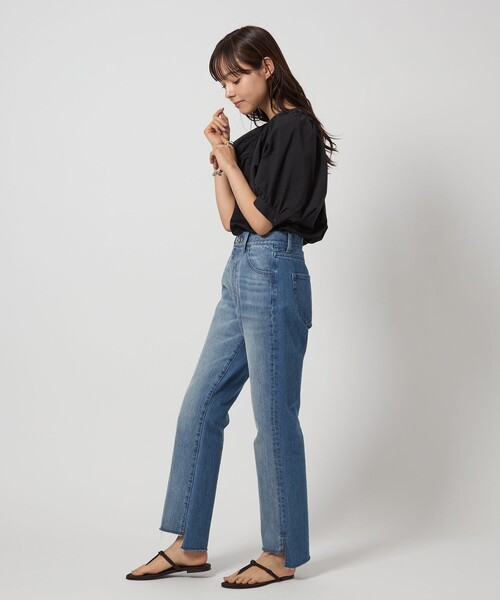 EMMEL REFINES(エメルリファインズ)の「<EMMEL REFINES>EM イソザイ ドッキング ギャザー プルオーバー(Tシャツ/カットソー・レディース・ホワイト/ブラック・FREE)」の7枚目の写真