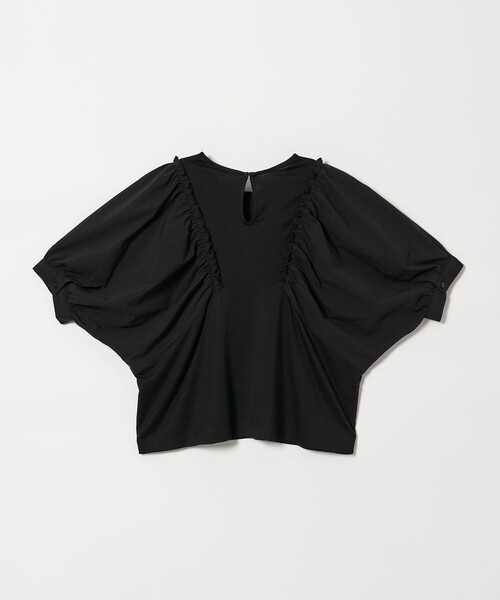 EMMEL REFINES(エメルリファインズ)の「<EMMEL REFINES>EM イソザイ ドッキング ギャザー プルオーバー(Tシャツ/カットソー・レディース・ホワイト/ブラック・FREE)」の10枚目の写真