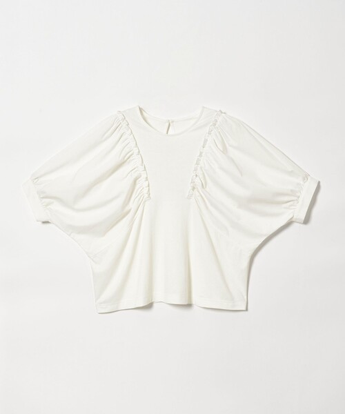 EMMEL REFINES(エメルリファインズ)の「<EMMEL REFINES>EM イソザイ ドッキング ギャザー プルオーバー(Tシャツ/カットソー・レディース・ホワイト/ブラック・FREE)」の16枚目の写真