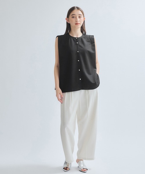 ketty(ケティ)の「エステルカノコブラウス≪洗濯機で洗える≫(シャツ/ブラウス・レディース・オフホワイト/ブルー/オレンジ/ブラック・M)」の7枚目の写真