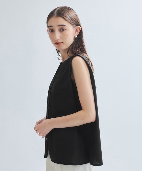 ketty(ケティ)の「エステルカノコブラウス≪洗濯機で洗える≫(シャツ/ブラウス・レディース・オフホワイト/ブルー/オレンジ/ブラック・M)」の10枚目の写真