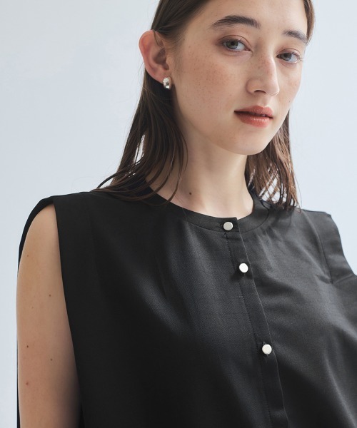 ketty(ケティ)の「エステルカノコブラウス≪洗濯機で洗える≫(シャツ/ブラウス・レディース・オフホワイト/ブルー/オレンジ/ブラック・M)」の11枚目の写真