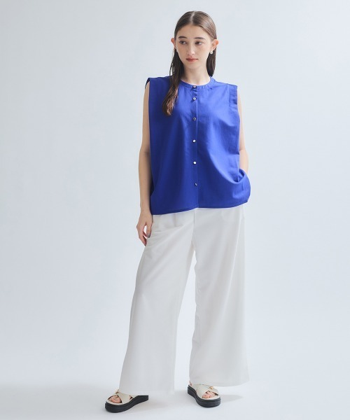 ketty(ケティ)の「エステルカノコブラウス≪洗濯機で洗える≫(シャツ/ブラウス・レディース・オフホワイト/ブルー/オレンジ/ブラック・M)」の12枚目の写真