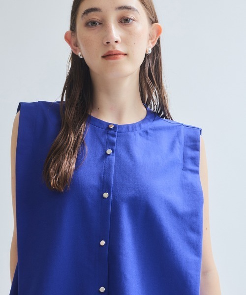 ketty(ケティ)の「エステルカノコブラウス≪洗濯機で洗える≫(シャツ/ブラウス・レディース・オフホワイト/ブルー/オレンジ/ブラック・M)」の14枚目の写真