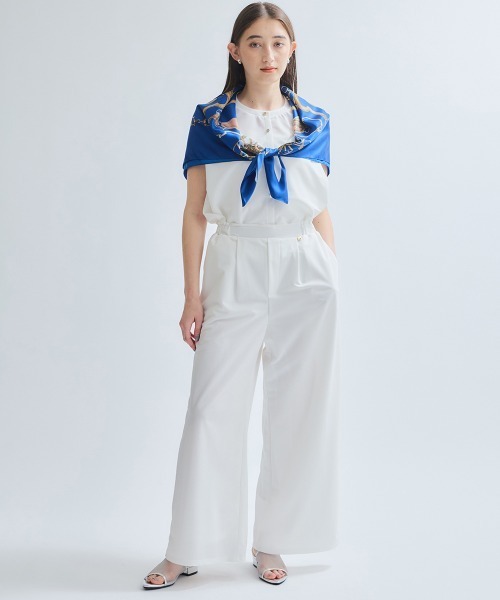 ketty(ケティ)の「エステルカノコブラウス≪洗濯機で洗える≫(シャツ/ブラウス・レディース・オフホワイト/ブルー/オレンジ/ブラック・M)」の17枚目の写真