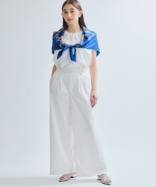 ketty(ケティ)の「エステルカノコブラウス≪洗濯機で洗える≫(シャツ/ブラウス・レディース・オフホワイト/ブルー/オレンジ/ブラック・M)」の18枚目の写真