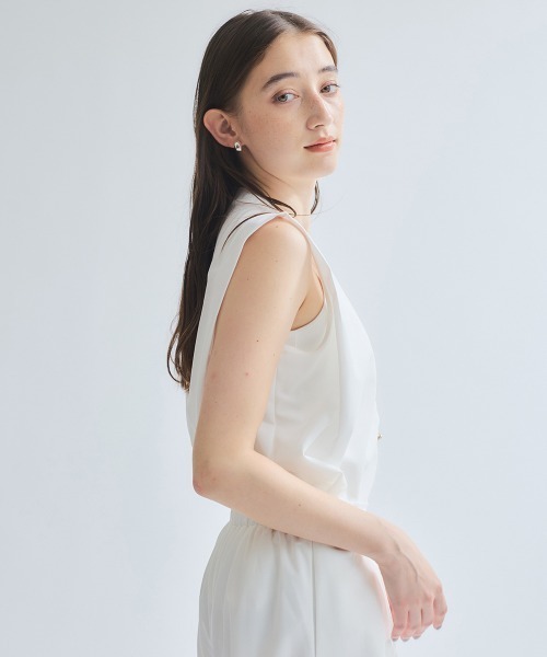 ketty(ケティ)の「エステルカノコブラウス≪洗濯機で洗える≫(シャツ/ブラウス・レディース・オフホワイト/ブルー/オレンジ/ブラック・M)」の20枚目の写真