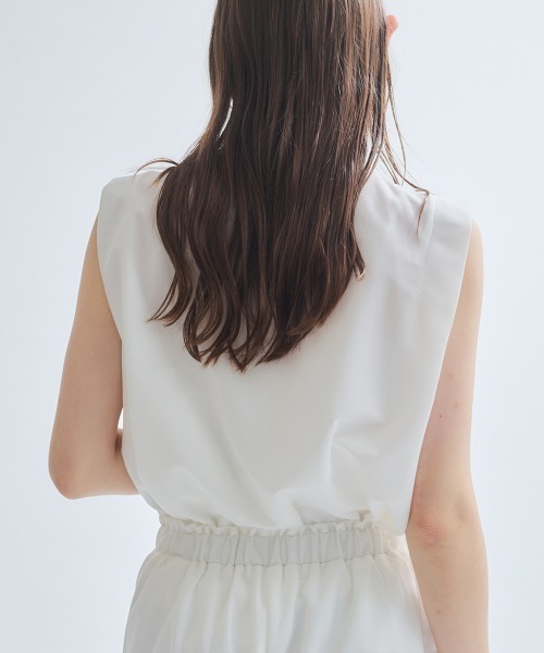ketty(ケティ)の「エステルカノコブラウス≪洗濯機で洗える≫(シャツ/ブラウス・レディース・オフホワイト/ブルー/オレンジ/ブラック・M)」の22枚目の写真