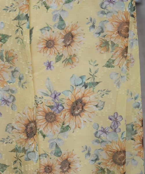 axes femme（アクシーズファム）の「ひまわり柄ロングスカート（スカート・レディース・イエロー/ホワイト・FREE）」の8枚目の写真