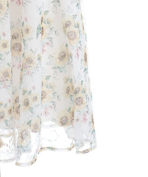 axes femme（アクシーズファム）の「ひまわり柄ロングスカート（スカート・レディース・イエロー/ホワイト・FREE）」の13枚目の写真