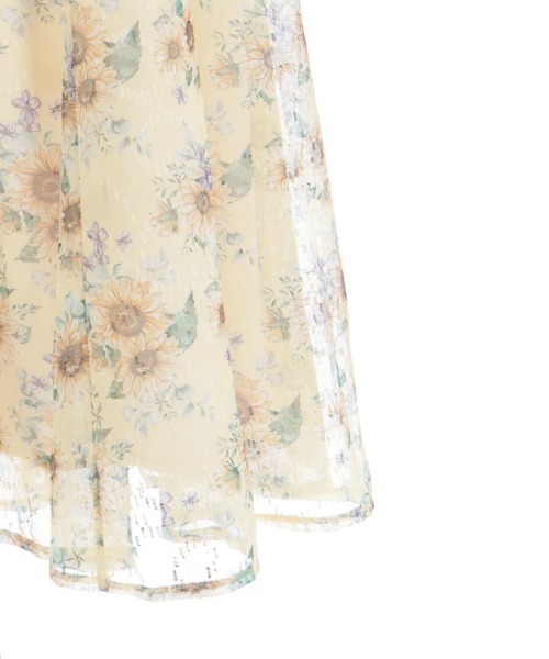 axes femme（アクシーズファム）の「ひまわり柄ロングスカート（スカート・レディース・イエロー/ホワイト・FREE）」の22枚目の写真