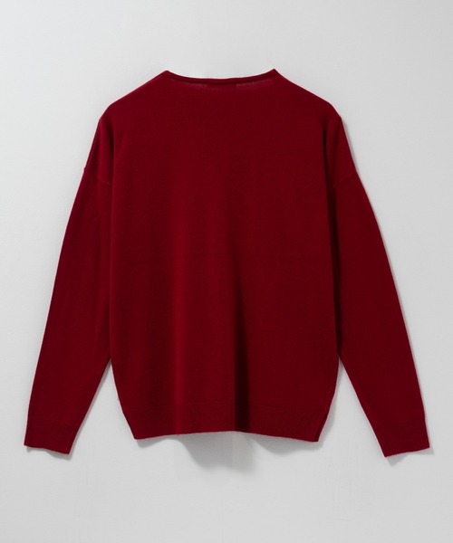 NAVY（ネイビー）の「nAvy カシミヤタッチVネックニット（ニット/セーター・レディース・イエロー/グリーン/オレンジ系/ブルーグリーン/ブラック・L/M）」の12枚目の写真