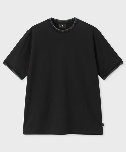 【Paul Smith】\"Sports Stripe\" リブ 半袖カットソー Paul Smith】