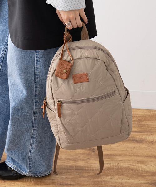 toleur（トーラ）の「【toleur】ナイロンキルティングリュック 11989（バックパック/リュック・レディース・ブラック/ベージュ/カーキ・FREE）」の21枚目の写真