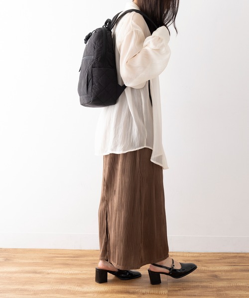 toleur（トーラ）の「【toleur】ナイロンキルティングリュック 11989（バックパック/リュック・レディース・ブラック/ベージュ/カーキ・FREE）」の13枚目の写真