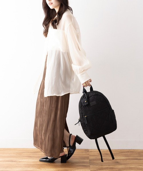 toleur（トーラ）の「【toleur】ナイロンキルティングリュック 11989（バックパック/リュック・レディース・ブラック/ベージュ/カーキ・FREE）」の15枚目の写真